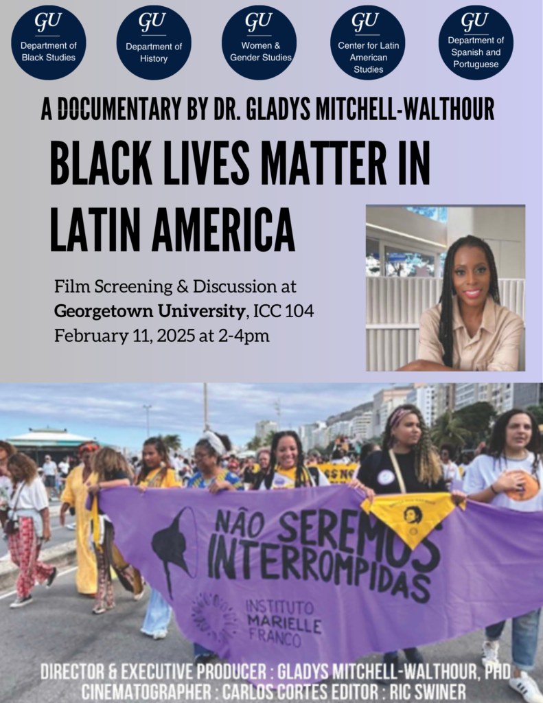 BlackLives Matter in Latin America : Feb 11 2-4pm in ICC 104